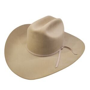Vintage Stetson D4 Ranch Tan Cowboy Hat Size 7 1/4 5X Beaver Marlboro Ranch